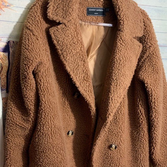 convent garden Jackets & Blazers - Oversized teddy women’s coat convent garden 🎄